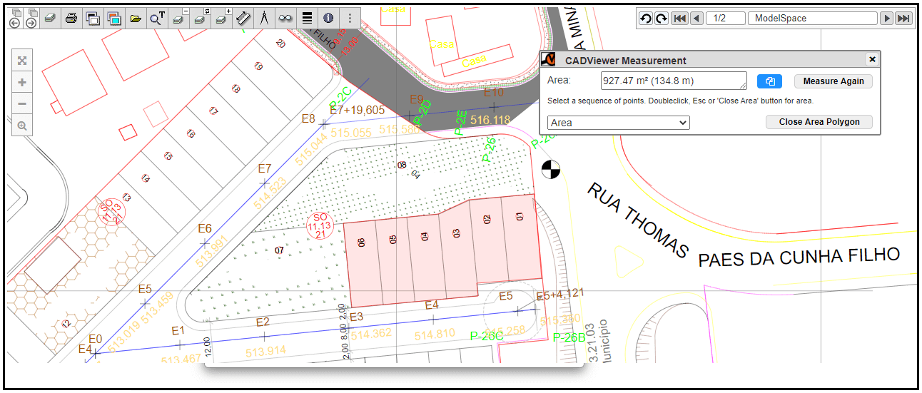 Measure your drawings online - CADViewer Online Demo